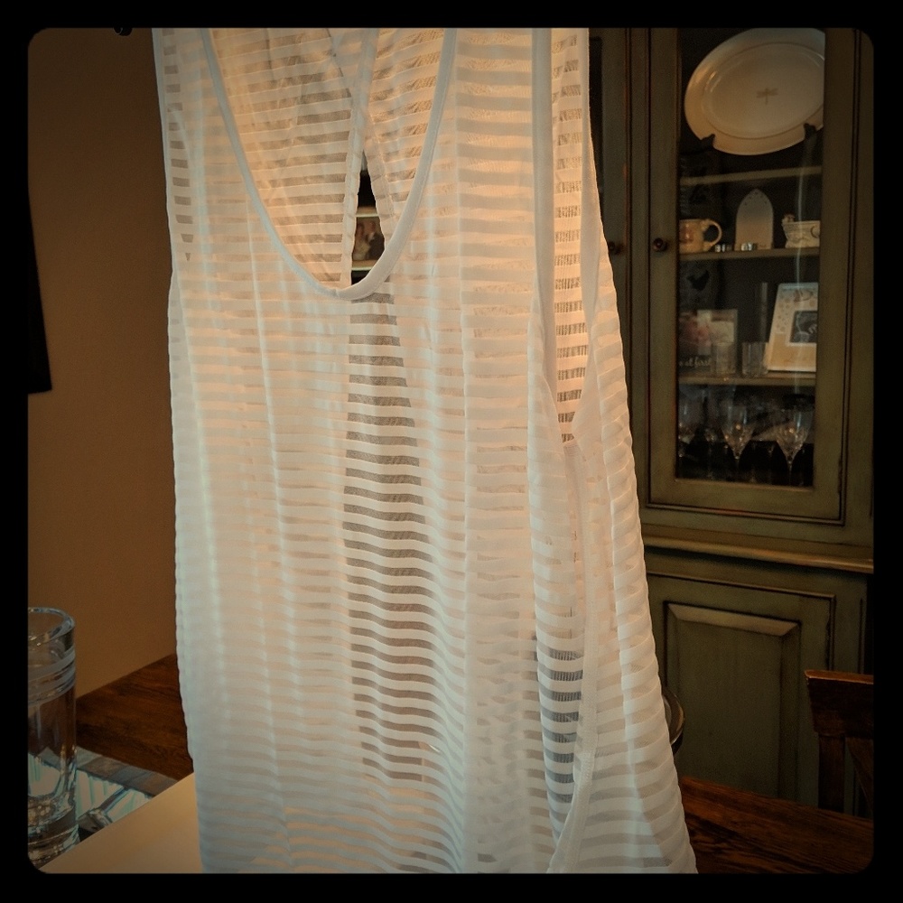New Glyder sheer tank with open "flyaway" back